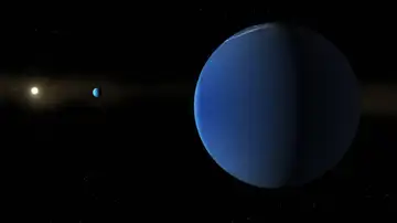 Representación de los planetas gaseosos TOI 791 b y TOI-791 c Representación de los planetas gaseosos TOI 791 b y TOI-791 c