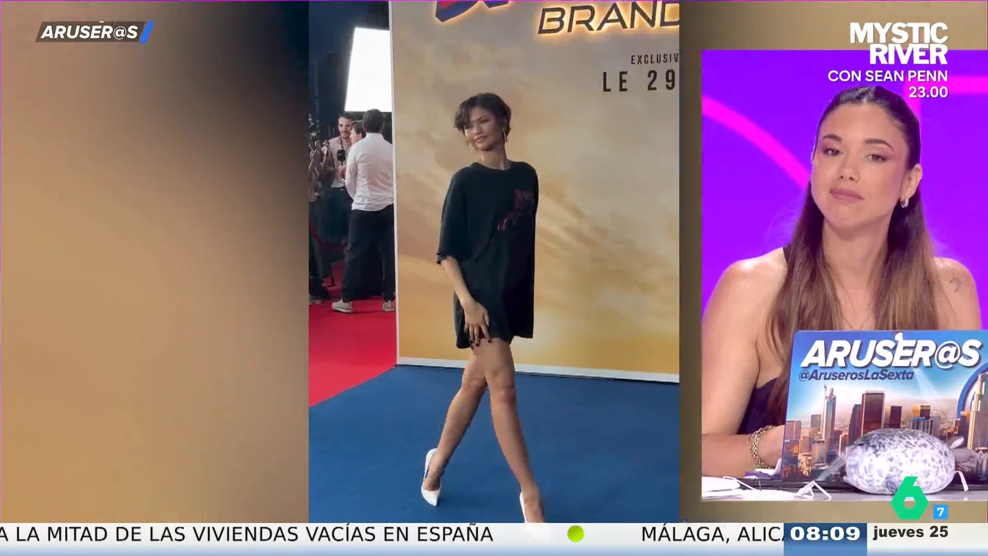 De Spiderman y por 35 dólares: Zendaya sorprende al posar solo con una camiseta en su premier De Spiderman y por 35 dólares: Zendaya sorprende al posar solo con una camiseta en su premier