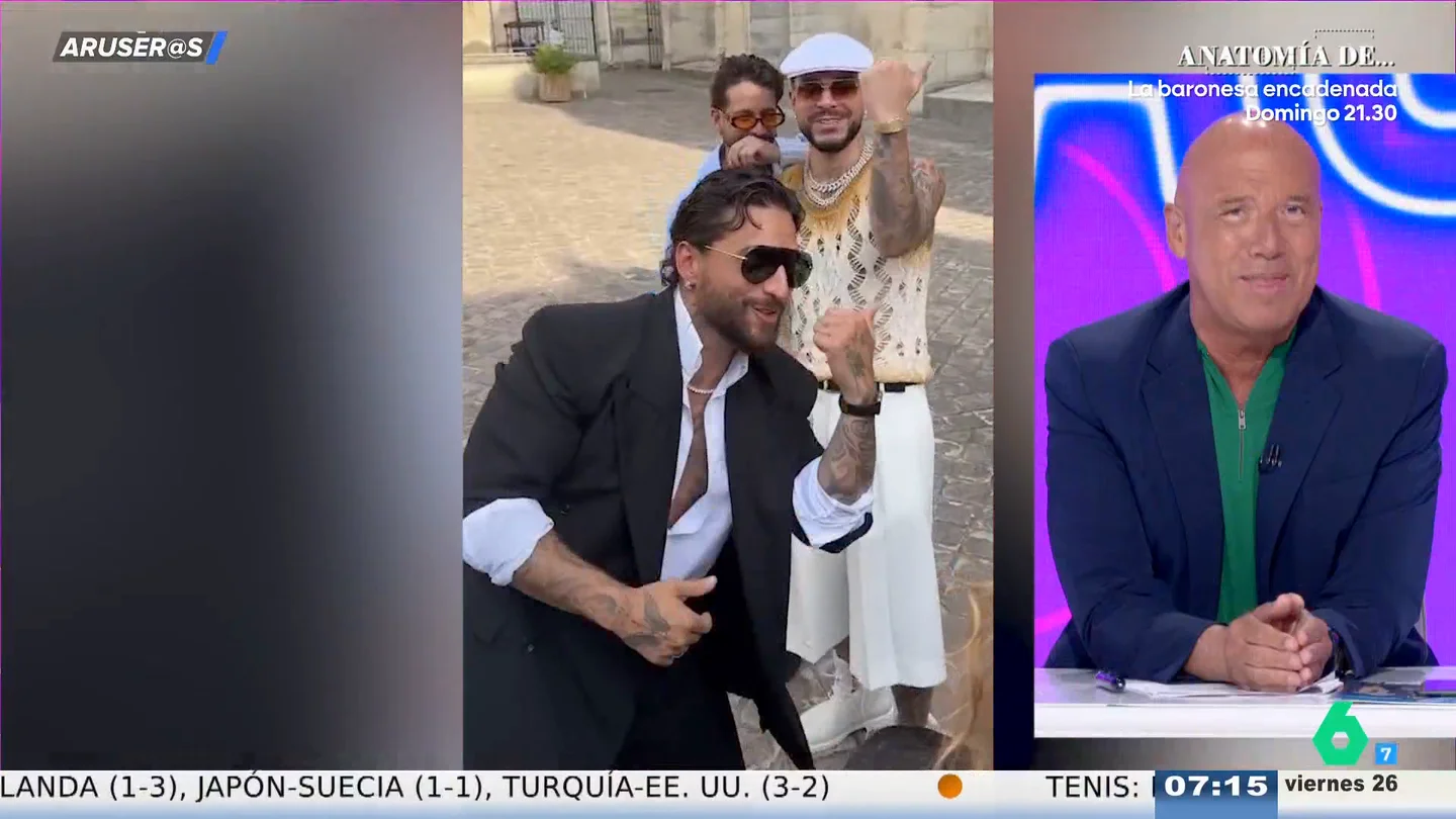 Alfonso Arús, de los sorprendentes looks de Maluma en la Semana de la Moda de París: "Es una bofetada al buen gusto" Alfonso Arús, de los sorprendentes looks de Maluma en la Semana de la Moda de París: "Es una bofetada al buen gusto"