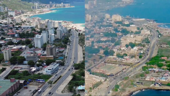 As&iacute; han quedado edificios de la costa de La Guaira tras los terremotos