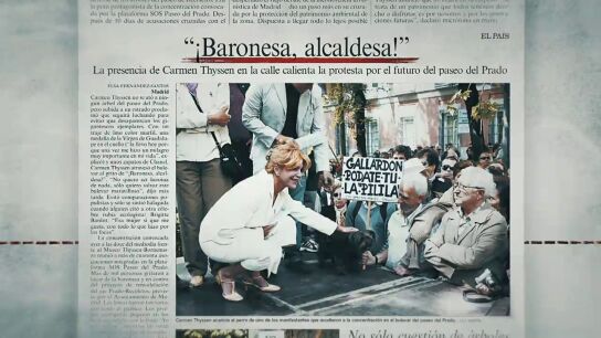 El motivo oculto (y econ&oacute;mico) por el que Tita Cervera se enfrent&oacute; a Gallard&oacute;n para proteger los &aacute;rboles del Paseo del Prado