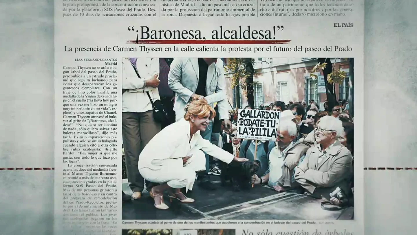 El motivo oculto (y económico) por el que Tita Cervera se enfrentó a Gallardón para proteger los árboles del Paseo del Prado El motivo oculto (y económico) por el que Tita Cervera se enfrentó a Gallardón para proteger los árboles del Paseo del Prado