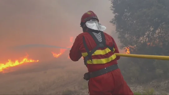 El incendio en Tamarite (Huesca) afecta ya a 4.000 hectáreas y continúa sin control El incendio en Tamarite (Huesca) afecta ya a 4.000 hectáreas y continúa sin control
