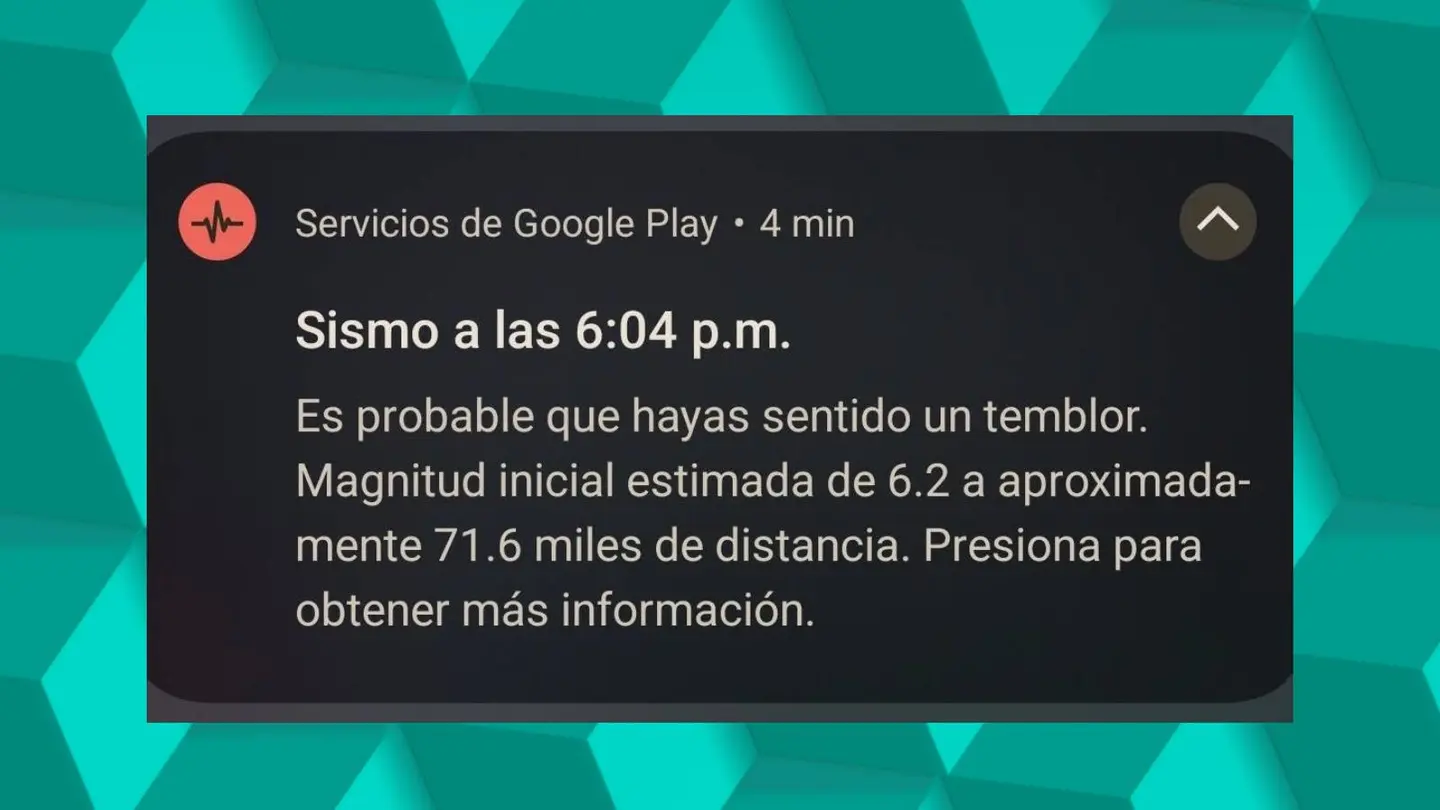 Alerta terremoto Google. Alerta terremoto Google.