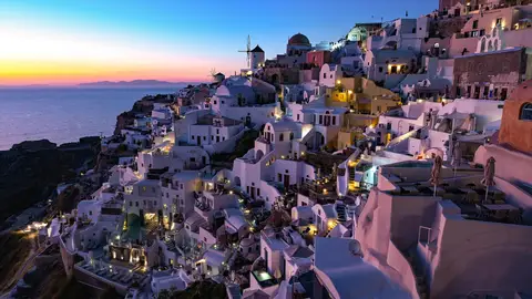 Santorini al atardecer Santorini al atardecer