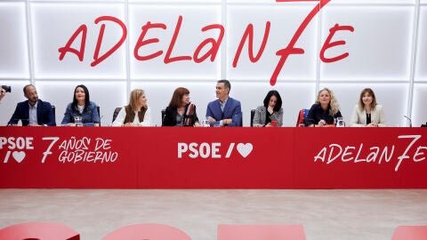Foto de archivo del presidente del Gobierno y secretario general del PSOE, Pedro S&aacute;nchez, durante la reuni&oacute;n del Comit&eacute; Ejecutivo Federal del partido en 2025.