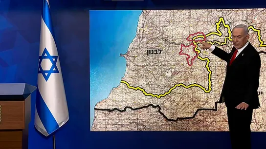 Benjamin Netanyahu explica las dos zonas de las que se retirará Israel tras el acuerdo con Líbano Benjamin Netanyahu explica las dos zonas de las que se retirará Israel tras el acuerdo con Líbano