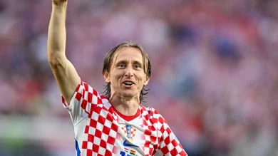 Luka Modric durante el partido contra Ghana Luka Modric durante el partido contra Ghana