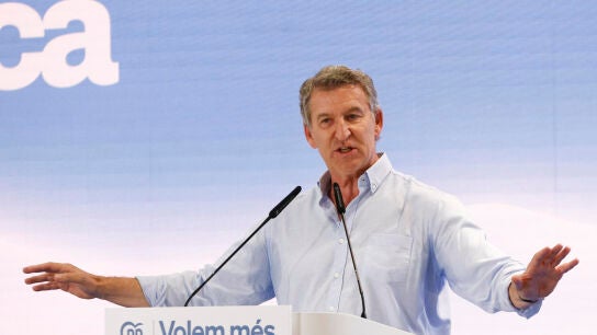 El presidente del PP, Alberto N&uacute;&ntilde;ez Feij&oacute;o