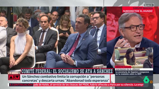 Carlos Segovia, tajante: "Lo que ocurrió en el Comité Federal del PSOE es un insulto para la inteligencia" Carlos Segovia, tajante: "Lo que ocurrió en el Comité Federal del PSOE es un insulto para la inteligencia"