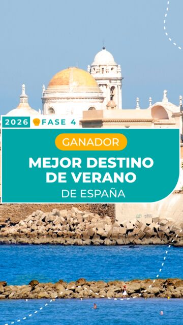 C&aacute;diz, ganador al mejor destino de verano de Espa&ntilde;a 2026