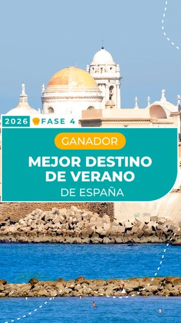 Cádiz, ganador al mejor destino de verano de España 2026 Cádiz, ganador al mejor destino de verano de España 2026