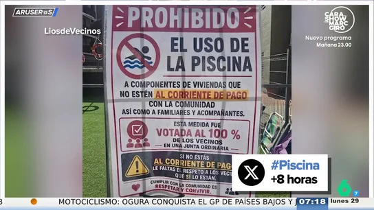 Alfonso Arús, a favor de vetar la piscina a los vecinos que no pagan la comunidad: "Me parece muy bien" Alfonso Arús, a favor de vetar la piscina a los vecinos que no pagan la comunidad: "Me parece muy bien"
