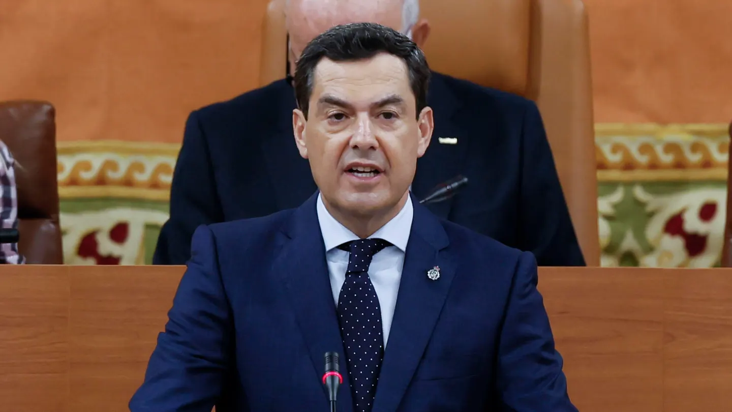 Juanma Moreno en el Pleno de Investidura Juanma Moreno en el Pleno de Investidura