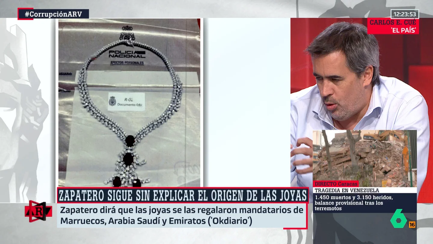 Carlos E. Cué exige explicaciones públicas a Zapatero por las joyas: "Ahí es donde se abrirá el verdadero debate sobre su devolución" Carlos E. Cué exige explicaciones públicas a Zapatero por las joyas: "Ahí es donde se abrirá el verdadero debate sobre su devolución"