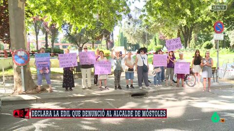 Apoyo a la exconcejala del PP que denunci&oacute; al alcalde de M&oacute;stoles