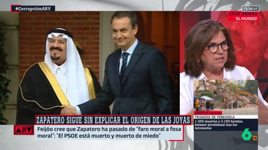 Luc&iacute;a M&eacute;ndez reflexiona sobre por qu&eacute; Zapatero tarda en dar explicaciones sobre el origen de las joyas: "Eso es que hay algo inconfesable"