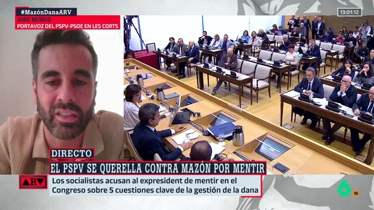 José Muñoz, tras la querella del PSPV contra Mazón: "Mintió deliberadamente en el conocimiento de los fallecidos" José Muñoz, tras la querella del PSPV contra Mazón: "Mintió deliberadamente en el conocimiento de los fallecidos"
