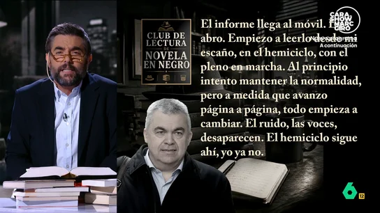 Dani Mateo analiza el libro de Cerdán: "Sigue el clásico viaje del héroe político corrupto, del Congreso a Soto del Real" Wyoming y Dani Mateo analizan los mejores fragmentos del libro de Santos Cerdán, donde narra cómo recibió el informe de la UCO, su llegada a la prisión y su salida, que según Dani le sitúa en la "generación del trinca y siete".