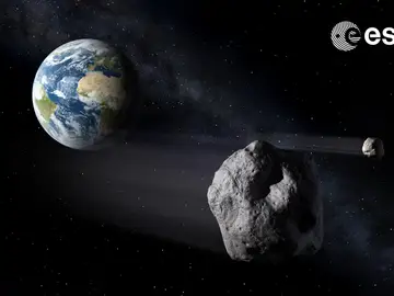 Impresión artística de asteroides cercanos a la Tierra Impresión artística de asteroides cercanos a la Tierra