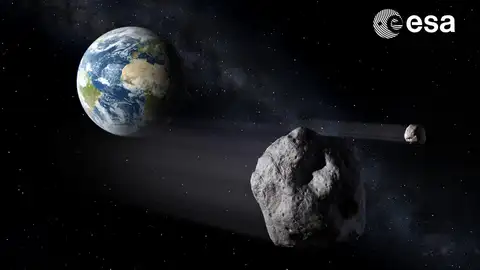 Impresión artística de asteroides cercanos a la Tierra Impresión artística de asteroides cercanos a la Tierra