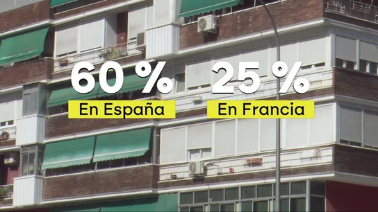 El porcentaje de hogares españoles con aire acondicionado frente el de Francia El porcentaje de hogares españoles con aire acondicionado frente el de Francia