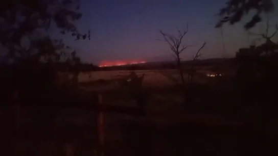 Vídeo del incendio declarado en Leciñena avanzando hacia Huesca Vídeo del incendio declarado en Leciñena avanzando hacia Huesca