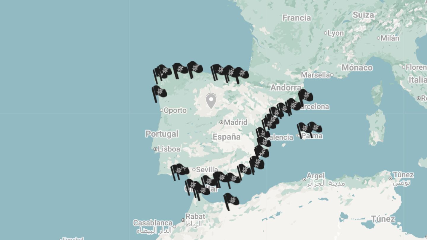 Mapa banderas negras 2026