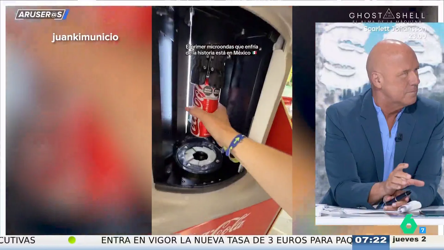 Alfonso Arús alucina con la máquina que enfría bebidas en segundos Alfonso Arús alucina con la máquina que enfría bebidas en segundos