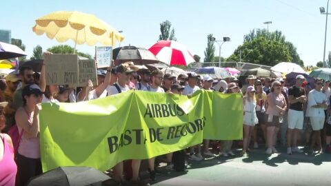 La plantilla de Airbus en Espa&ntilde;a, en huelga.
