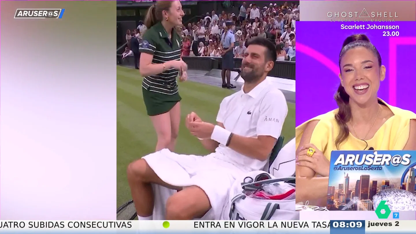 El susto viral de Djokovic al hacer creer a una recogepelotas que le ha hecho daño El susto viral de Djokovic al hacer creer a una recogepelotas que le ha hecho daño