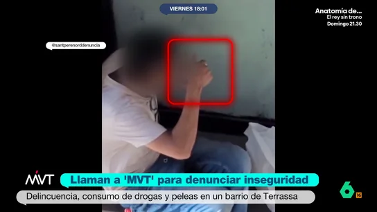 Menudeo, jeringuillas en los parques y adictos consumiendo en la calle: los vecinos de Terrassa denuncian la inseguridad de su barrio Los vecinos del barrio de Sant Pere Nord, en Terrassa, denuncian la inseguridad que viven cada noche en sus calles, donde las peleas, los ruidos, la delincuencia y el consumo de drogas se ha convertido en una constante.