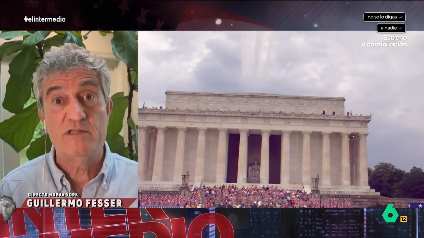 Guillermo Fesser prevé un finde fiesta "bastante pocho" de Trump por el 4 de julio y asegura que la mejor celebración "va a ocurrir en España" Guillermo Fesser explica cómo Donald Trump ha vaciado de contenido las celebraciones del 4 de julio por los 250 años de independencia de Estados Unidos y asegura que la verdadera fiesta estará este año en un pequeño pueblo de Málaga.