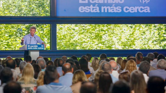 El presidente del PP, Alberto N&uacute;&ntilde;ez Feij&oacute;o, durante el acto de clausura del II Foro de Diputaciones, Cabildos y Consells de los populares.