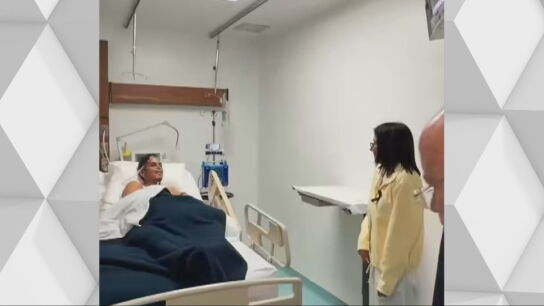 Hern&aacute;n Gil, en el hospital
