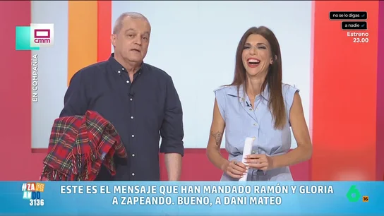 Ramón García envía un saludo a Zapeando, con dardo incluido para Dani Mateo El presentador de 'En Compañía' no dudó en dirigirse al programa después de que Dani hiciera una broma. Mateo no ha podido hacer otra cosa que acepta la pulla del presentador.