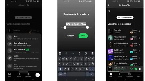 Crear lista mezclada en Spotify Crear lista mezclada en Spotify