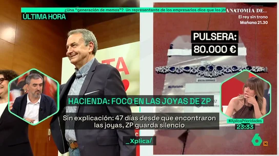 Escolar, sobre las joyas de Zapatero Escolar, sobre las joyas de Zapatero