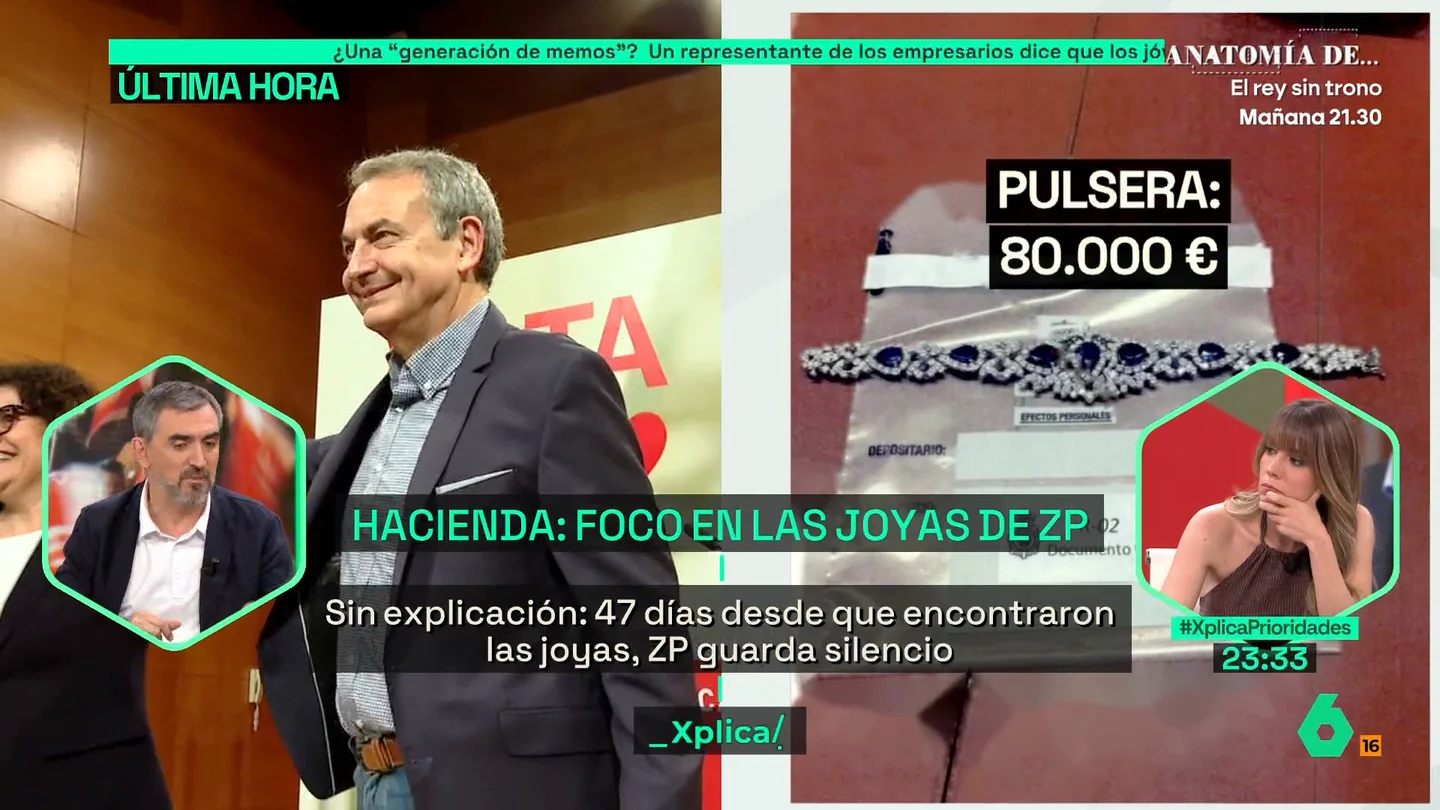 Escolar, sobre las joyas de Zapatero Escolar, sobre las joyas de Zapatero