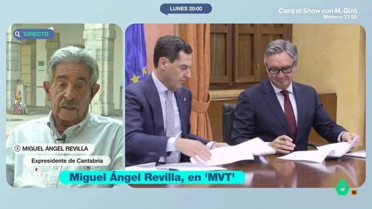 Miguel Ángel Revilla opina sobre Juanma Moreno y su pacto con Vox Miguel Ángel Revilla reflexiona en Más Vale Tarde sobre el pacto de Juanma Moreno y Vox en Andalucía y lo relaciona con la actual falta de credibilidad en los políticos porque "normalmente no cumplen lo que dicen".