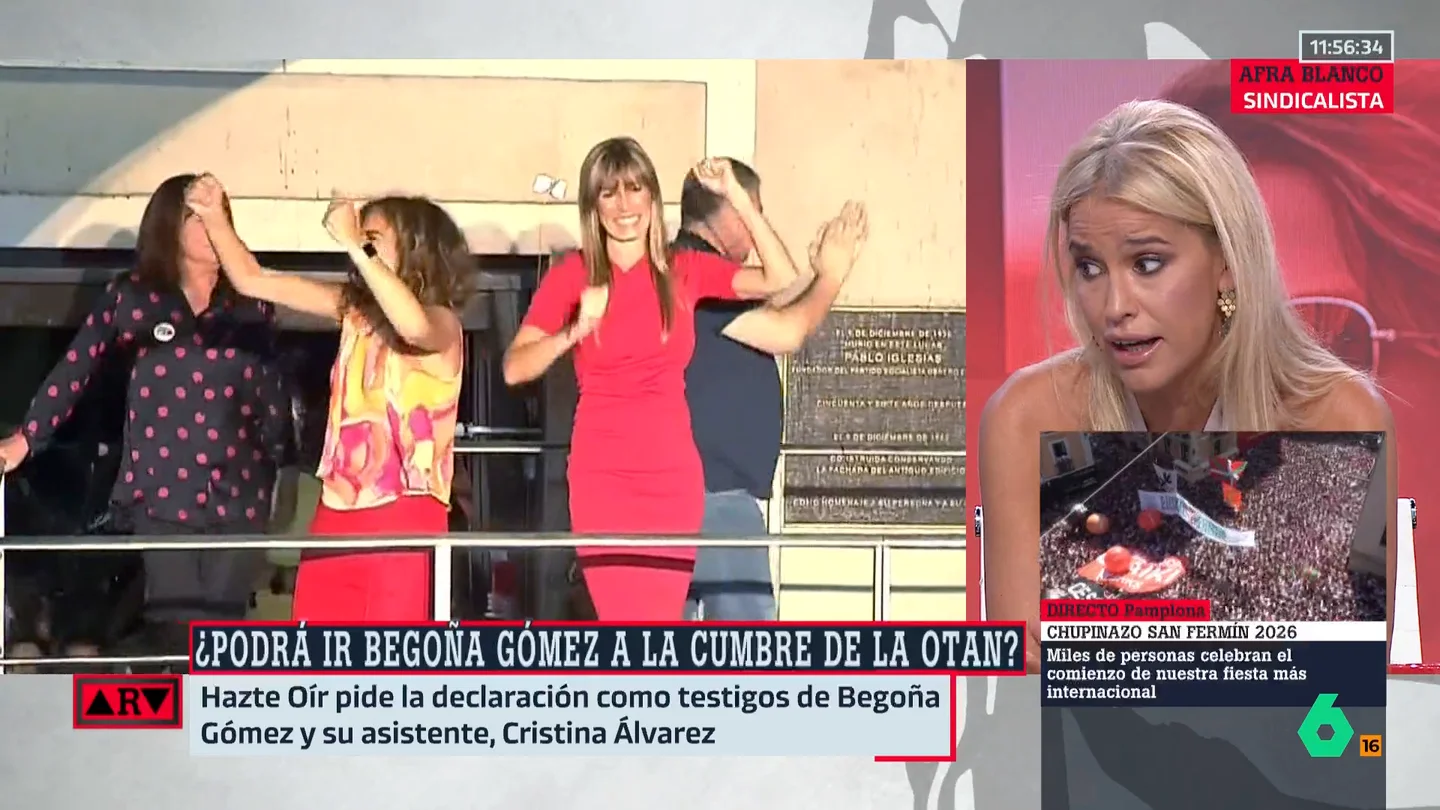 Afra Blanco ve a Peinado en un callejón sin salida con el pasaporte de Begoña: "Si se lo da, serán unas cautelares excesivas; si no, un ensañamiento" Afra Blanco ve a Peinado en un callejón sin salida con el pasaporte de Begoña: "Si se lo da, serán unas cautelares excesivas; si no, un ensañamiento"