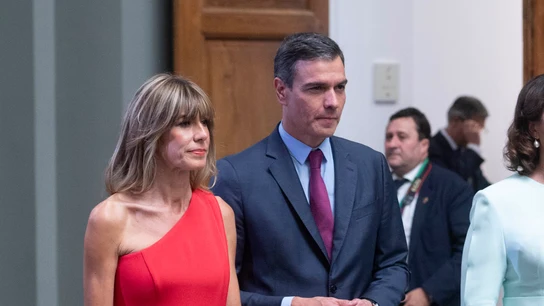 Begoña Gómez y Pedro Sánchez, durante la cumbre de la OTAN en Madrid en 2022 Begoña Gómez y Pedro Sánchez, durante la cumbre de la OTAN en Madrid en 2022