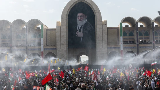 Inicio de las ceremonias fúnebres en honor al difunto líder iraní el ayatolá Alí Jamenei Inicio de las ceremonias fúnebres en honor al difunto líder iraní el ayatolá Alí Jamenei