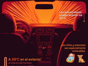 Infografía Vehículo Expuesto al Sol Infografía Vehículo Expuesto al Sol
