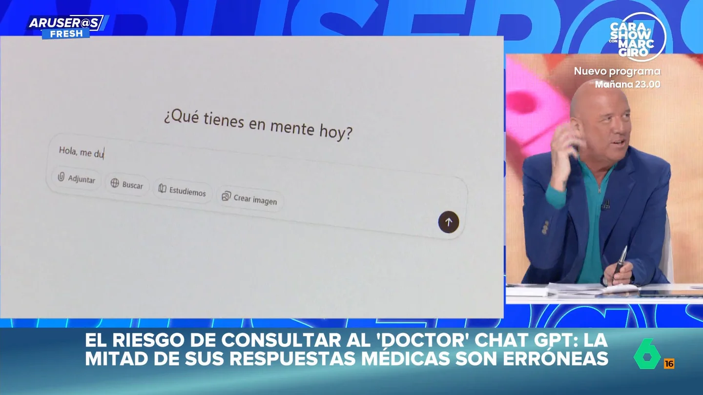 El aviso de Aruser@s sobre el uso de ChatGPT para consultas médicas: "Confiar ciegamente puede ser perjudicial" El aviso de Aruser@s sobre el uso de ChatGPT para consultas médicas: "Confiar ciegamente puede ser perjudicial"