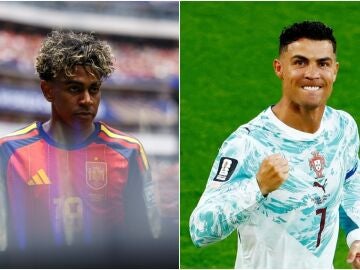 Lamine Yamal y Cristiano Ronaldo, estrellas de Espa&ntilde;a y Portugal en el Mundial