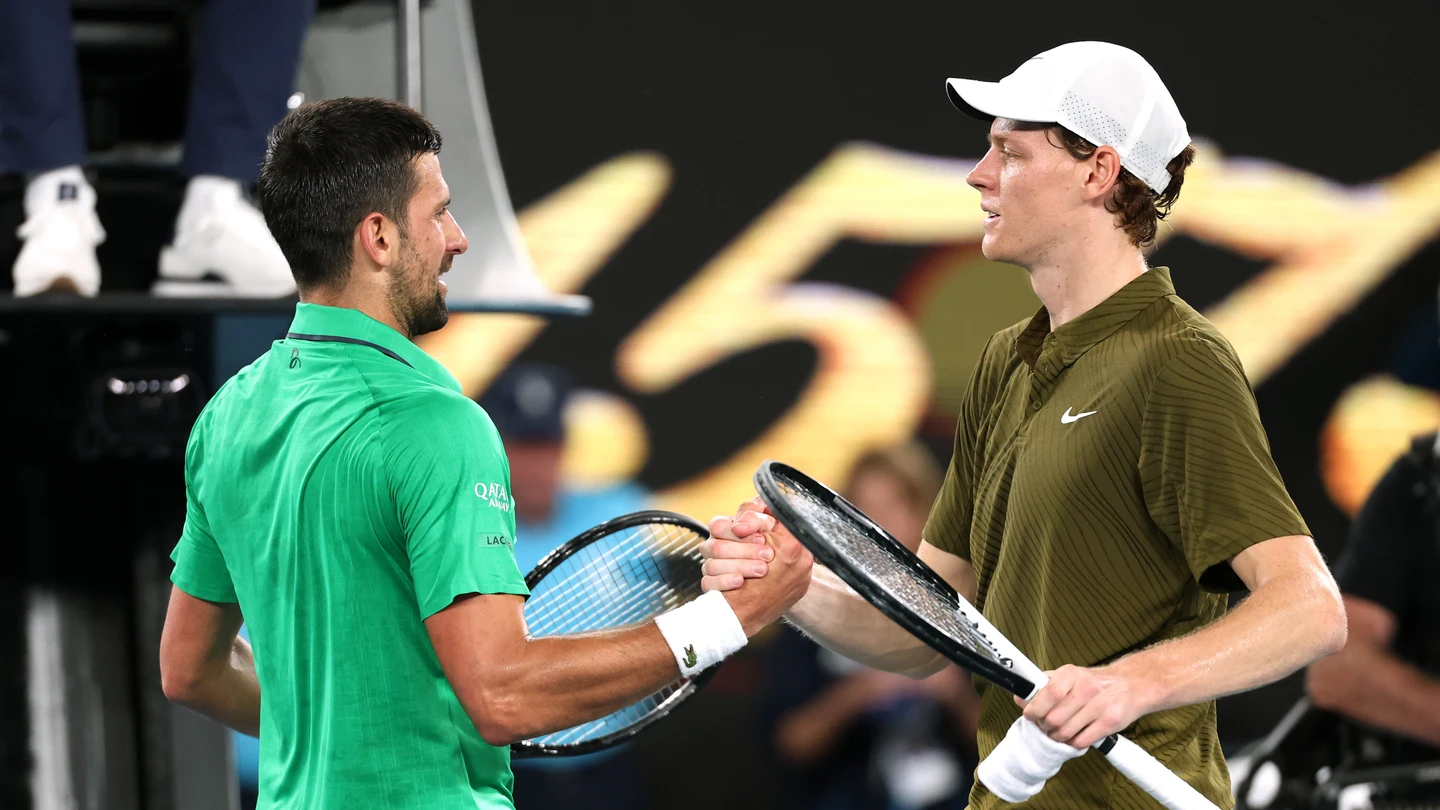 Novak Djokovic y Jannik Sinner Novak Djokovic y Jannik Sinner
