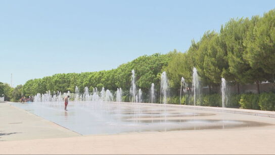 Fuentes en una ciudad espa&ntilde;ola para paliar el calor, en una imagen de archivo.