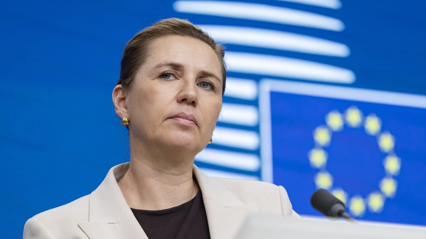 Imagen de archvo de la primer ministra danesa, Mette Frederiksen. Imagen de archvo de la primer ministra danesa, Mette Frederiksen.
