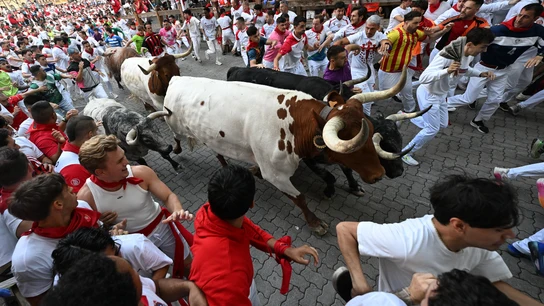 Los Cebada Gago, en el segundo encierro de San Fermín de 2026 Los Cebada Gago, en el segundo encierro de San Fermín de 2026